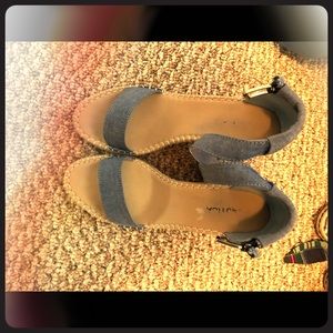SOLD SOLD SOLD!!! NAUTICA DENIM WEDGES